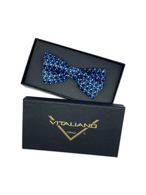 Nœud Papillon Homme Bleu Clair En Soie Imprimée - Fait Main Italie - Avantgardeaccessori