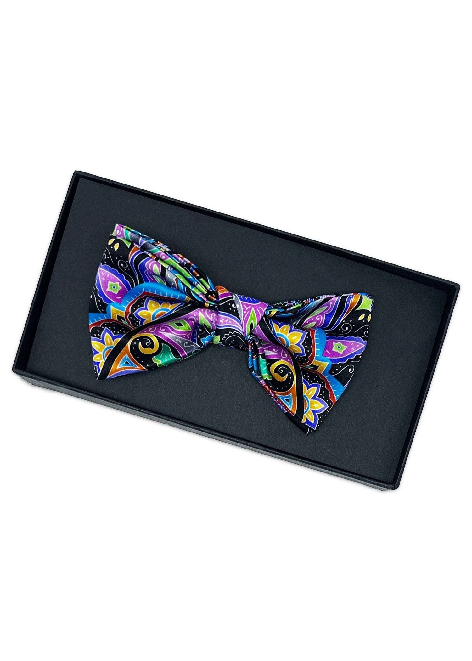Papillon in seta con fantasia Floreale Multicolore - immagine 2
