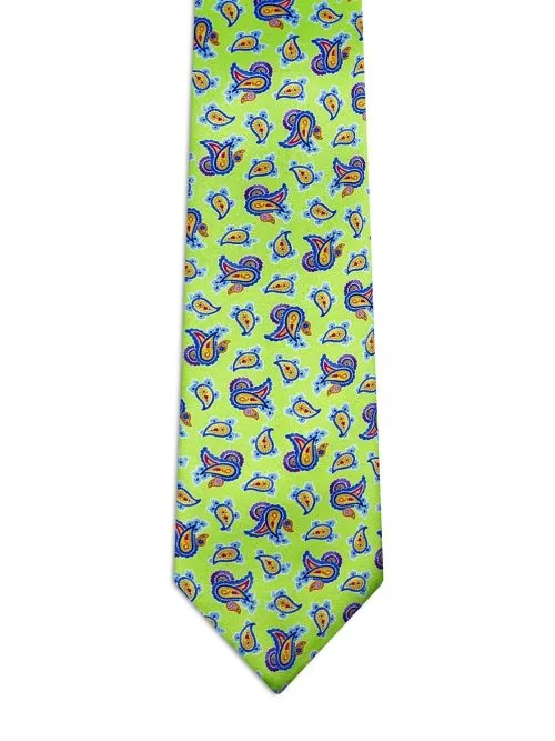 Classic Green Paisley Tie