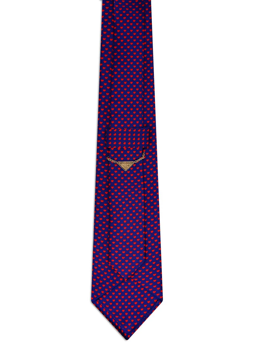 Classic Blue Tie with Red Hearts <sup style="background-color: #aa9b63; text-transform: capitalize; color: #FFFFFF">NEW</sup> - Image 3